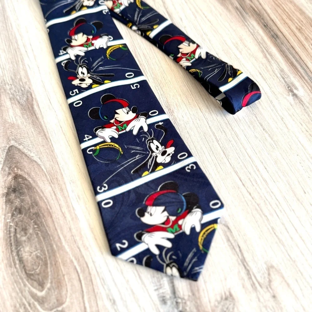 Vintage Mickey Unlimited Walt Disney Mickey Mouse Football Tie